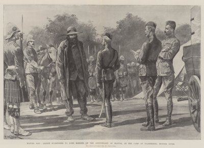 Majuba Day, Cronje surrenders to Lord Roberts on the Anniversary of Majuba, at the Camp of Paardeberg, Modder River by Richard Caton Woodville junior